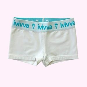 Ivivva White/Turquoise Athletic Shorts